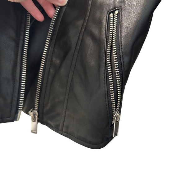 H&M Biker Faux Leather Jacket in Black - Picture 8 of 12